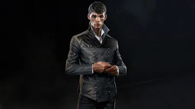 Golden Outsider Wallpaper Black/Dark Wallpaper 4K 1920x1080 Hd, Pc, Wallpaper, Of, The, Outsider, From, Dishonored, Pale, Enigmatic, Figure, Dark, Gray, Teal, Green, Ultrawide, Full HD