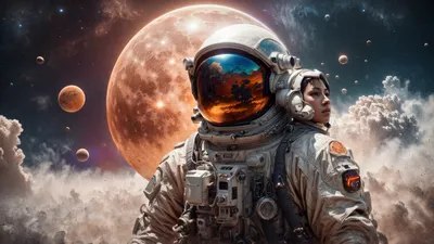 Sleek Astronaut Wallpaper Space Wallpaper 4K 2560x1440 Astronaut, On, An, Alien, Planet, White, Gray, Ultrawide, QHD