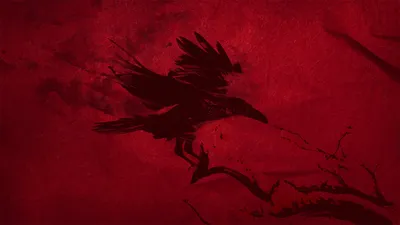Minimalist Black Crow Black/Dark Wallpaper 4K 1920x1080 Minimalist, Hd, Desktop, Wallpaper, Featuring, A, Black, Crow, Red, Inspired, Tom, Clancy, Brown, Ultrawide, Full HD