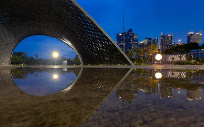 Reflection Night City Man World Wallpaper 4K 1920x1200 Reflection, Night, City, Man, Made, Bridge, Hd, Desktop, Red, Ultrawide, Full HD
