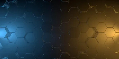 Abstract Hexagon Pattern Blue Abstract Wallpaper 4K 4000x2000 Abstract, Hexagon, Pattern, In, Blue, And, Gold, Tones, Creating, Sleek, Modern, Desktop, Ultrawide, 4K