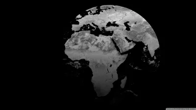 Vibrant Globe Wallpaper Black/Dark Wallpaper 4K 2560x1440 Gray