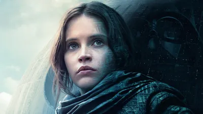 Jyn Erso Prominently Foreground Darth Space Wallpaper 4K 1920x1080 Hd, Pc, Desktop, Wallpaper, Featuring, Jyn, Erso, Prominently, Foreground, Darth, Vader, Looming, White, Ultrawide, Full HD