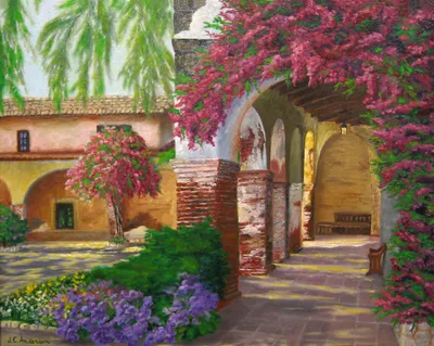 Courtyard Spring Abstract Wallpaper 4K, Abstract category
