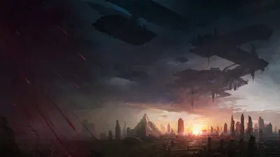 Moody Zerg Wallpaper Space Wallpaper 4K 1920x1080 Zerg, (starcraft), Pyramid, City, Video, Game, Hd, Desktop, Gray, Brown, Ultrawide, Full HD