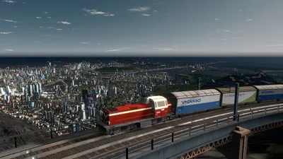 Vivid Railroad Wallpaper World Wallpaper 4K 1920x1080 Railroad, Train, City, Video, Game, Cities:, Skylines, Hd, Desktop, Gray, Ultrawide, Full HD