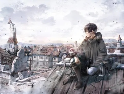 Dark Anime Wallpaper World Wallpaper 4K 2642x2000 Hd, Desktop, Wallpaper, Featuring, An, Anime, Character, From, Attack, Titan, Sitting, Thoughtfully, White, Landscape, QHD