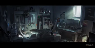Serene Anime Wallpaper Technology Wallpaper 4K 2500x1254 Hd, Desktop, Wallpaper, Of, An, Anime, Room, Featuring, Figure, Reading, Bed, Messy, Black, Ultrawide, Full HD
