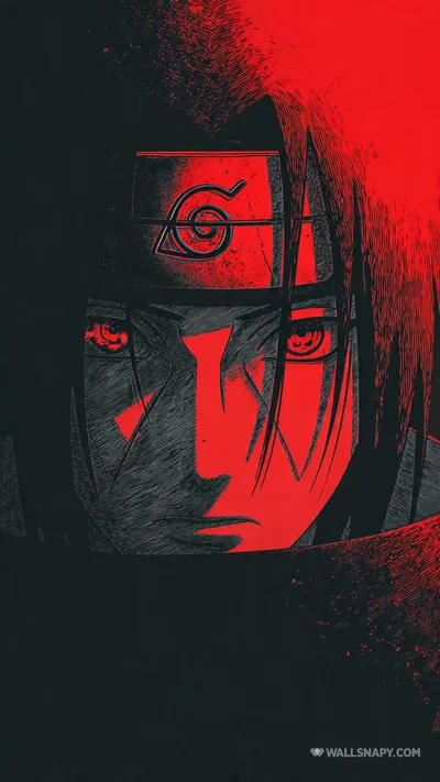 Serene Itachi Wallpaper Abstract Wallpaper 4K 1080x1920 Red