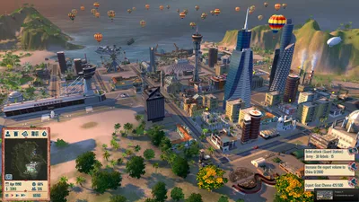 Tropico Game Bustling Cityscape Skyscrapers World Wallpaper 4K 1920x1080 Hd, Desktop, Wallpaper, Of, Tropico, 4, Game, Showing, Bustling, Cityscape, Skyscrapers, Industry, Gray, Pink, Ultrawide, Full HD