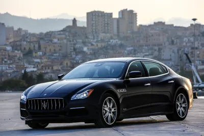 Moody Black Wallpaper World Wallpaper 4K 4096x2731 Black, Maserati, Quattroporte, Sedan, Parked, By, A, Waterfront, City, Skyline, Presented, Ultra, White, Landscape, 4K