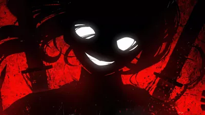 Anime Red Cave Abstract Wallpaper 4K 3840x2160 White, Red