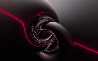 Abstract Psychedelic Fractal Design Swirling Black/Dark Wallpaper 4K 1920x1200 Abstract, Psychedelic, Fractal, Design, With, Swirling, Black, And, Red, Shapes, Creating, Trippy, Gray, Ultrawide, Full HD