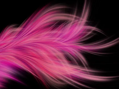Abstract Pink Fractal Feather Design Black/Dark Wallpaper 4K 5000x3750 Abstract, Pink, Fractal, Feather, Design, With, Flowing, Wispy, Strands, Black, Rendered, Ultra, Landscape, 4K