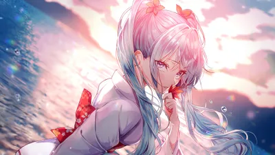 Golden Anime Wallpaper Abstract Wallpaper 4K 3840x2160 White