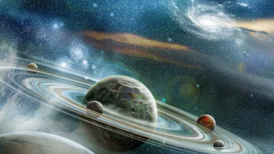 Planets Space Space Space Wallpaper 4K 1600x900 Gray