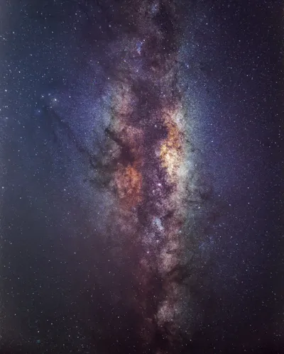 Starry Night Sky Space Space Wallpaper 4K 3992x4990 Brown, Gray