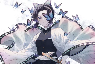 Dark Anime Wallpaper Abstract Wallpaper 4K 2039x1378 Hd, Anime, Wallpaper, Featuring, Shinobu, Kochou, From, Demon, Slayer, Kimetsu, Yaiba, Surrounded, White, Black, Gray, Landscape, Full HD