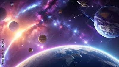 Vivid Space Wallpaper Wallpaper 4K, Space category