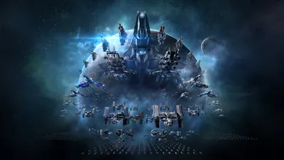Eve Online Fleet Spaceships Assembled Space Wallpaper 4K 3840x2160 Eve, Online, Hd, Wallpaper, Featuring, A, Fleet, Of, Spaceships, Assembled, Around, Space, Brown, Gray, Green, Ultrawide, 4K