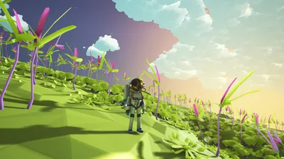 Vivid Astronaut Wallpaper Games Wallpaper 4K 2560x1440 Hd, Desktop, Wallpaper, Of, An, Astronaut, Exploring, A, Vibrant, Alien, Landscape, Game, Gray, White, Ultrawide, QHD