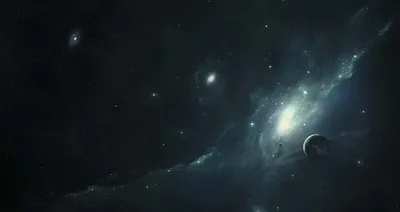 Dark Space Com Space Wallpaper 4K 1920x1018 Gray