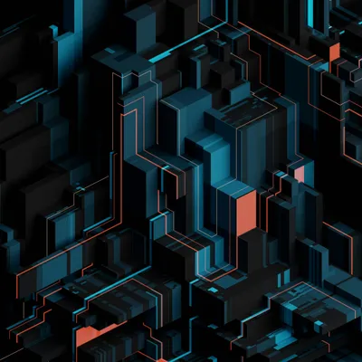 Misty Geometric Wallpaper Abstract Wallpaper 4K 2048x2048 Brown, Black