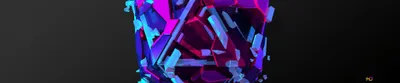 Digital Art Abstract Technology Wallpaper 4K 3840x800 Yellow, Purple