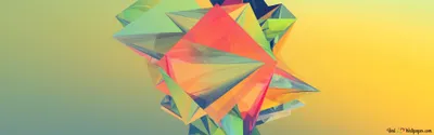Digital Abstract Painting Technology Wallpaper 4K 3840x1200 Gray, Orange