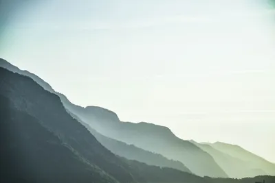 Fogs Green Mountain Nature Wallpaper 4K 6000x4000 White