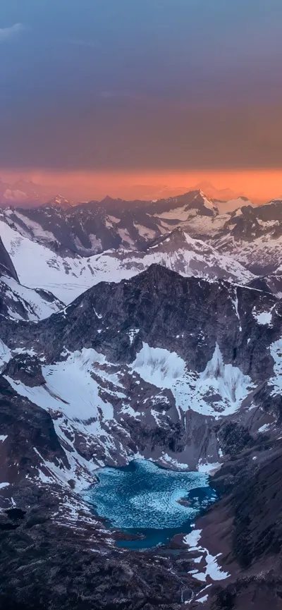 Mountain Landscape Nature Nature Wallpaper 4K 1284x2778 Gray