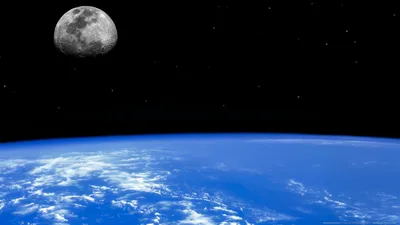 Calm Earth Wallpaper Space Wallpaper 4K 1920x1080 Hd, Wallpaper:, Of, Earth, From, Space, Showcasing, The, Blue, Horizon, Planet, Moon, Pink, Ultrawide, Full HD