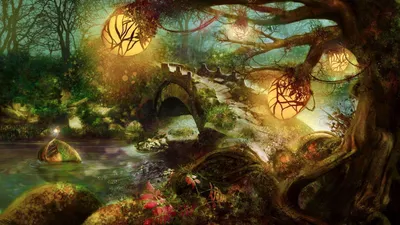 Vibrant Fantasy Wallpaper Fantasy Wallpaper 4K 1920x1080 Orange, Brown, Gray