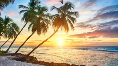 Tropical Sunsets Cave Sunset Nature Wallpaper 4K 3840x2160 Gray, White