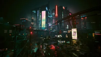 Cyberpunk City Futuristic Cityscape World Wallpaper 4K 1600x900 White, Purple
