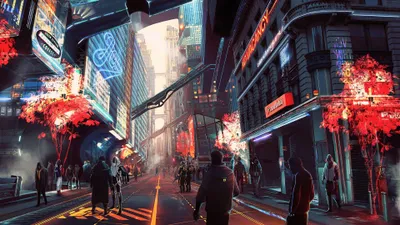Dreamy Cyberpunk Wallpaper Technology Wallpaper 4K 3840x2160 White