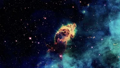 Universe Nebula Com Space Wallpaper 4K 4444x2500 Brown, Gray