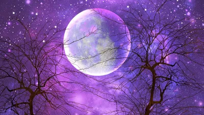 Moon Night Sky Space Wallpaper 4K 1920x1080 White, Brown