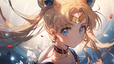 Sailor Moon Space Space Wallpaper 4K 1536x864 White