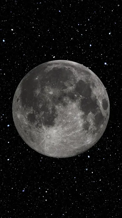 Serene Moon Wallpaper Space Wallpaper 4K 900x1600 Gray