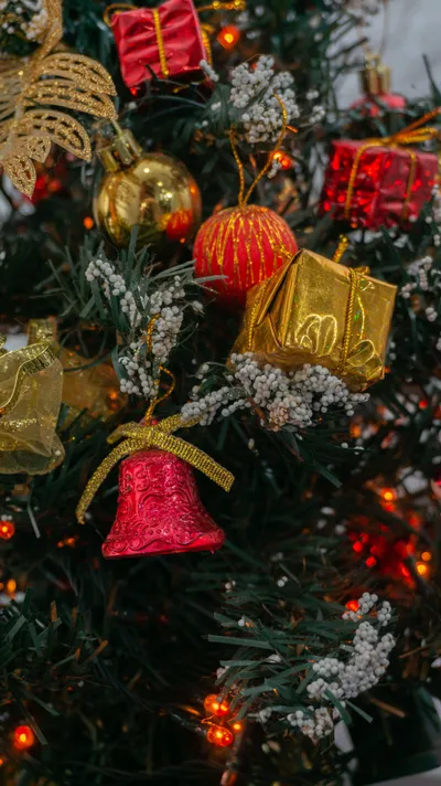 Moody Christmas Wallpaper Nature Wallpaper 4K 2760x4912 Red, Brown, Orange