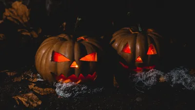Scary Halloween Abstract Abstract Wallpaper 4K 3840x2160 Brown, Red