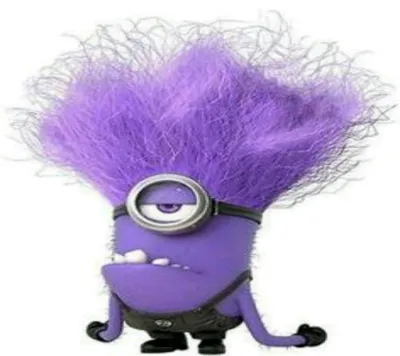 Purple Minion Backgroun Halloween Abstract Wallpaper 4K 1440x1280 White