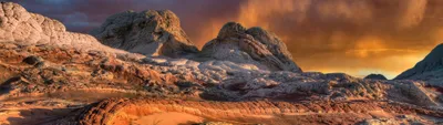 Misty Desert Wallpaper Nature Wallpaper 4K 3840x1080 Brown