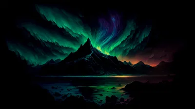 Dark Aurora Wallpaper Space Wallpaper 4K 1920x1080 Brown