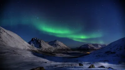 Moody Aurora Wallpaper Space Wallpaper 4K 3840x2160 Brown, Orange