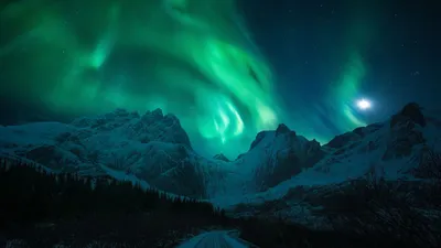 Bold Aurora Wallpaper Nature Wallpaper 4K 1920x1080 Brown, Purple