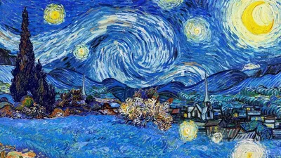 Starry Night Van Premium Space Wallpaper 4K 1000x562 Pink, Red