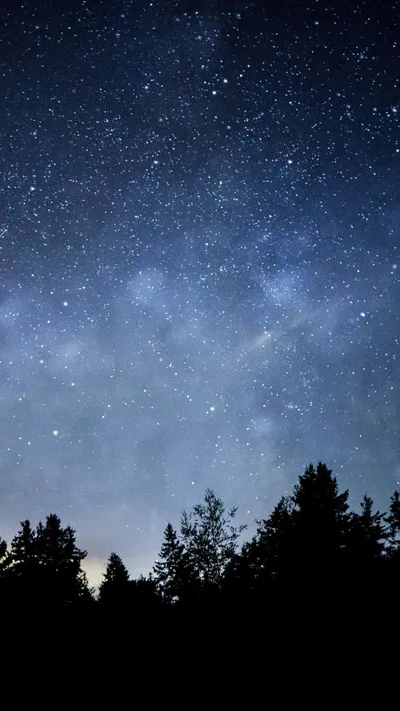 Dark Starry Night Com Space Wallpaper 4K 1080x1920 Gray