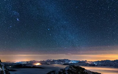 Starry Night Images Space Wallpaper 4K 1920x1200 Gray
